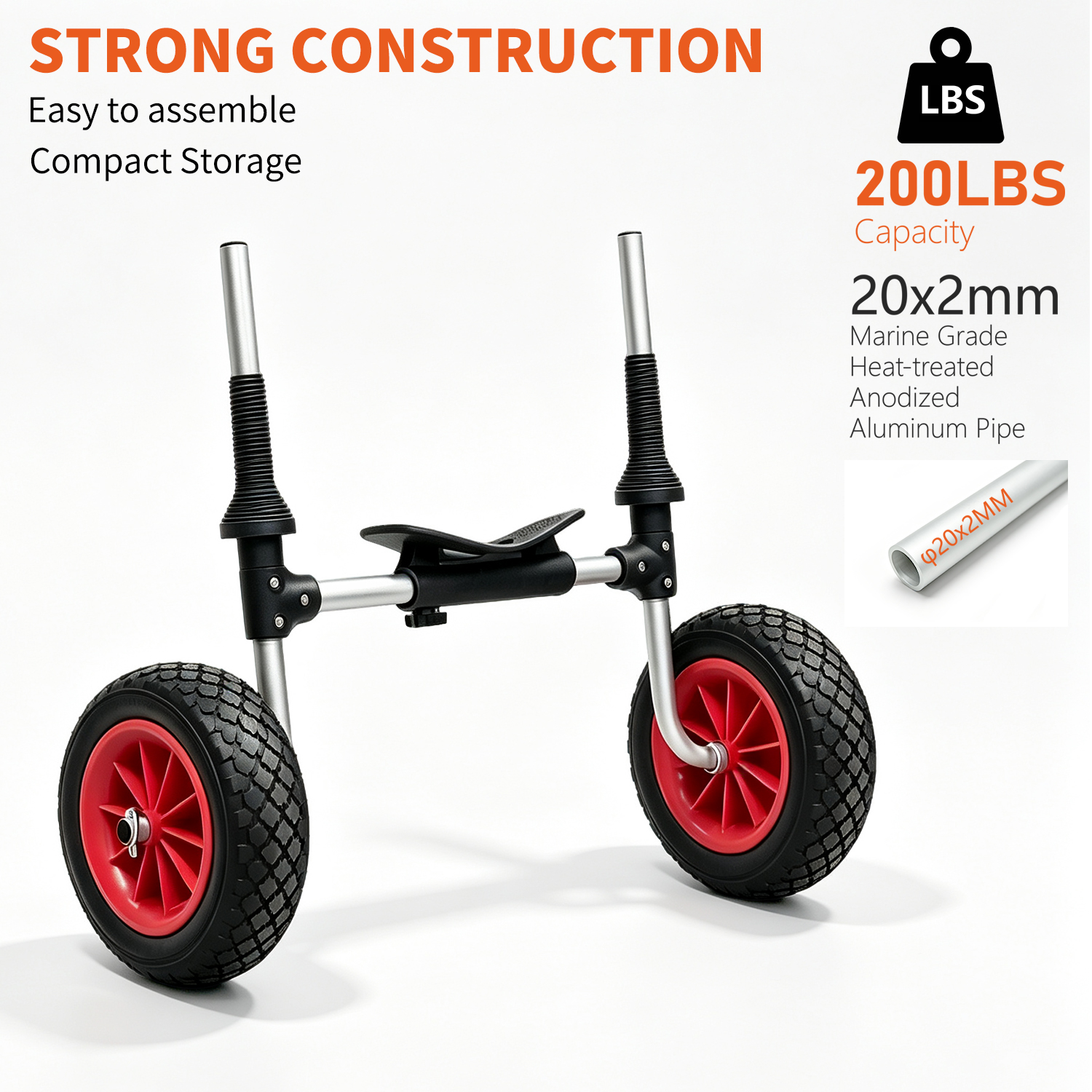 SIT ON TOP KAYAK CART KTH 