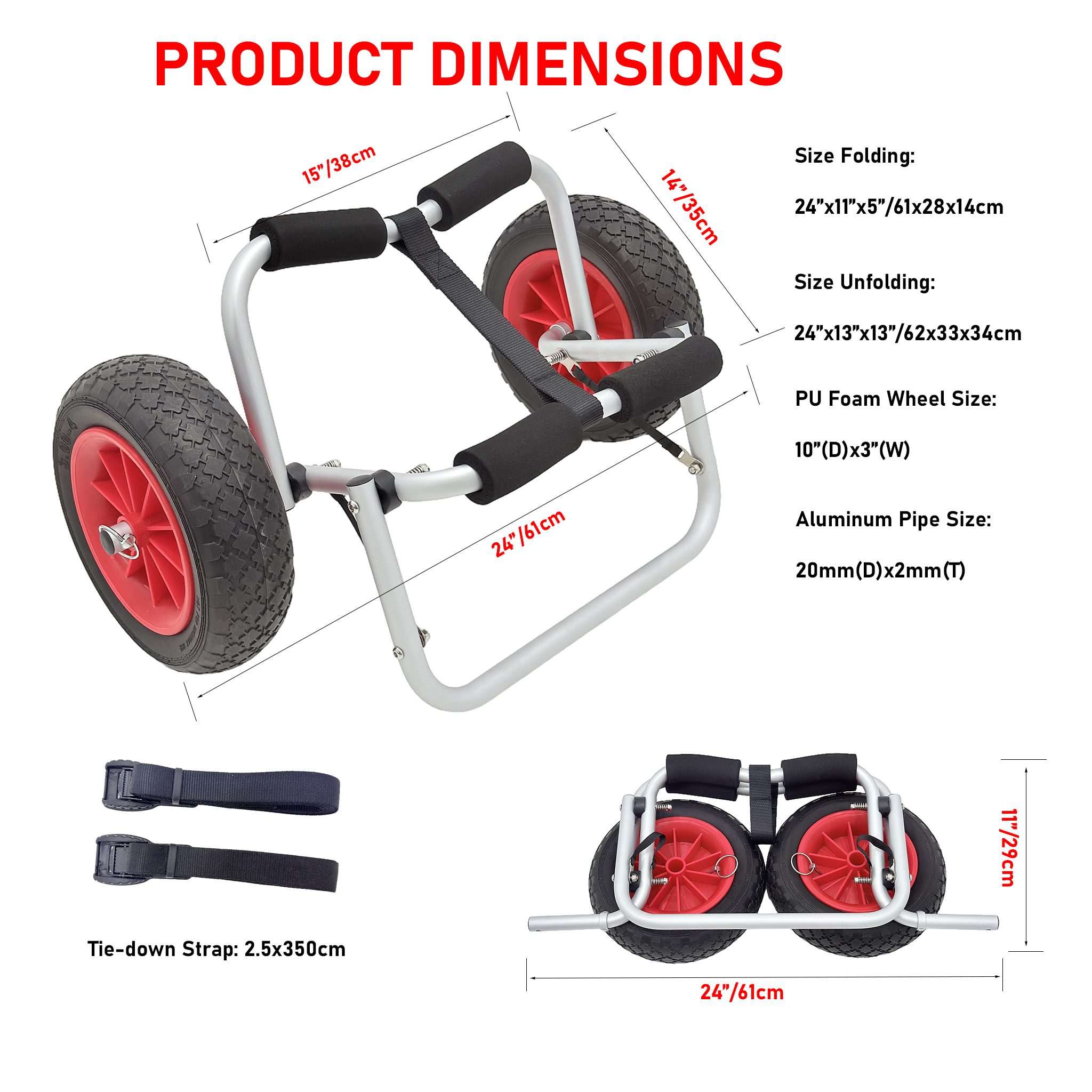 Light weight Kayak Cart 