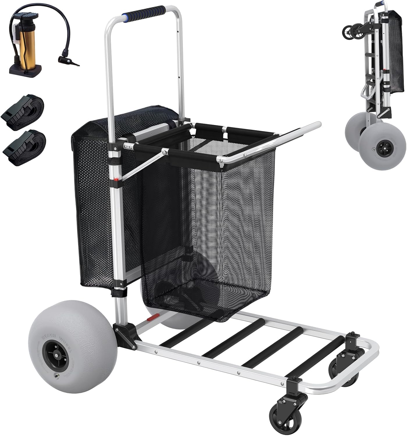 Multifuction Beach Trolley with 12