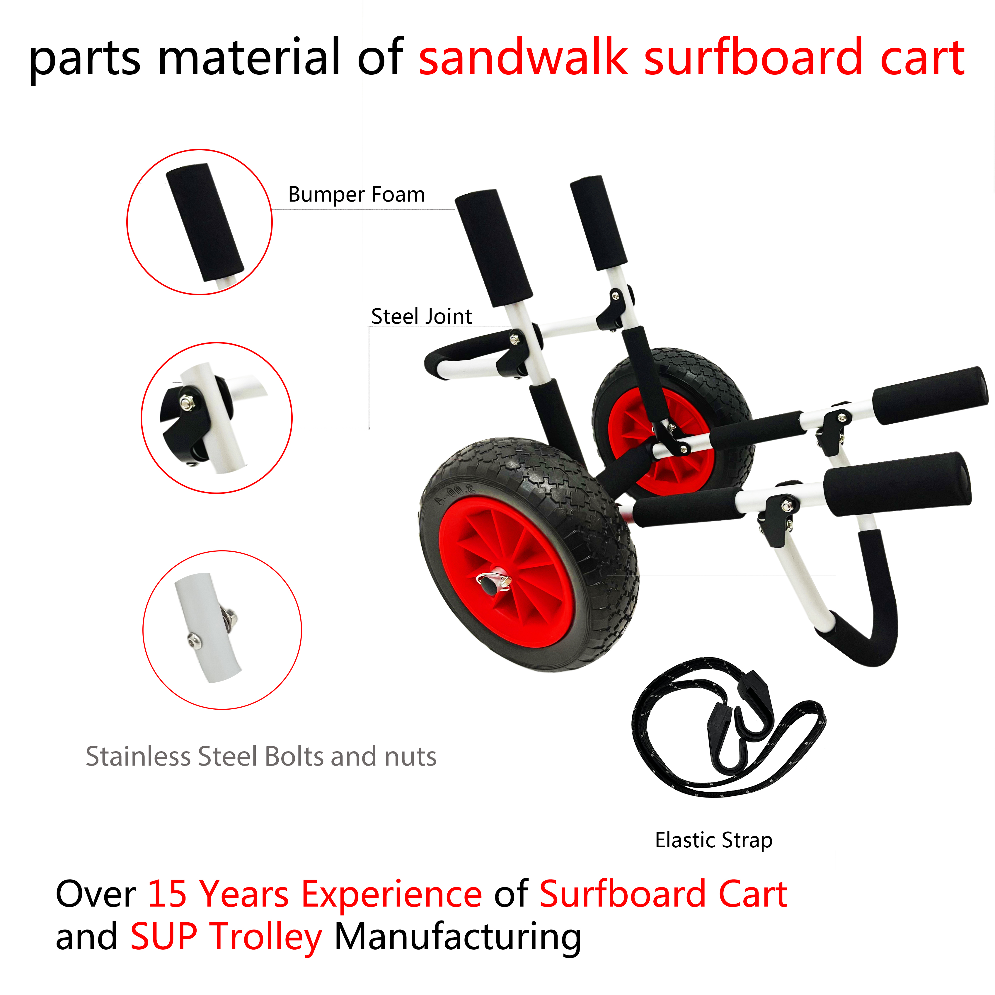 Single SUP paddle board trolley PBW 