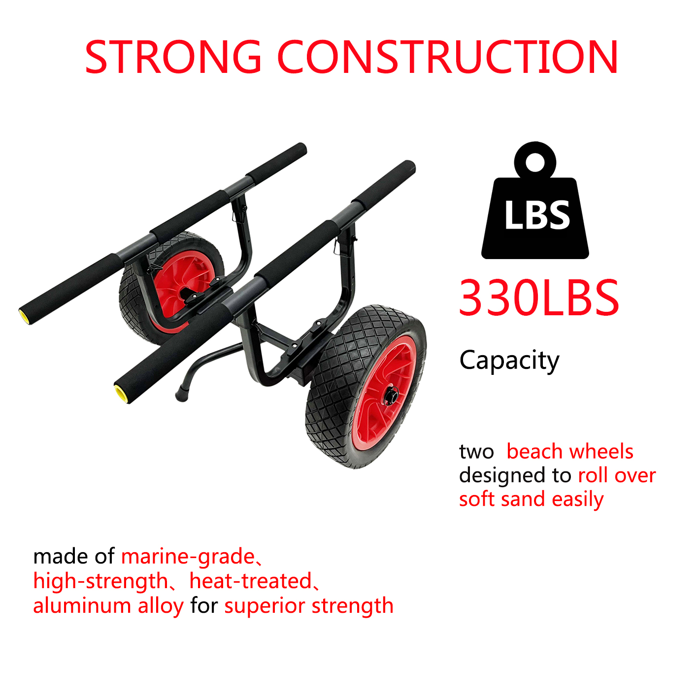 Heavy Duty Aluminium Kayak cart KTD 