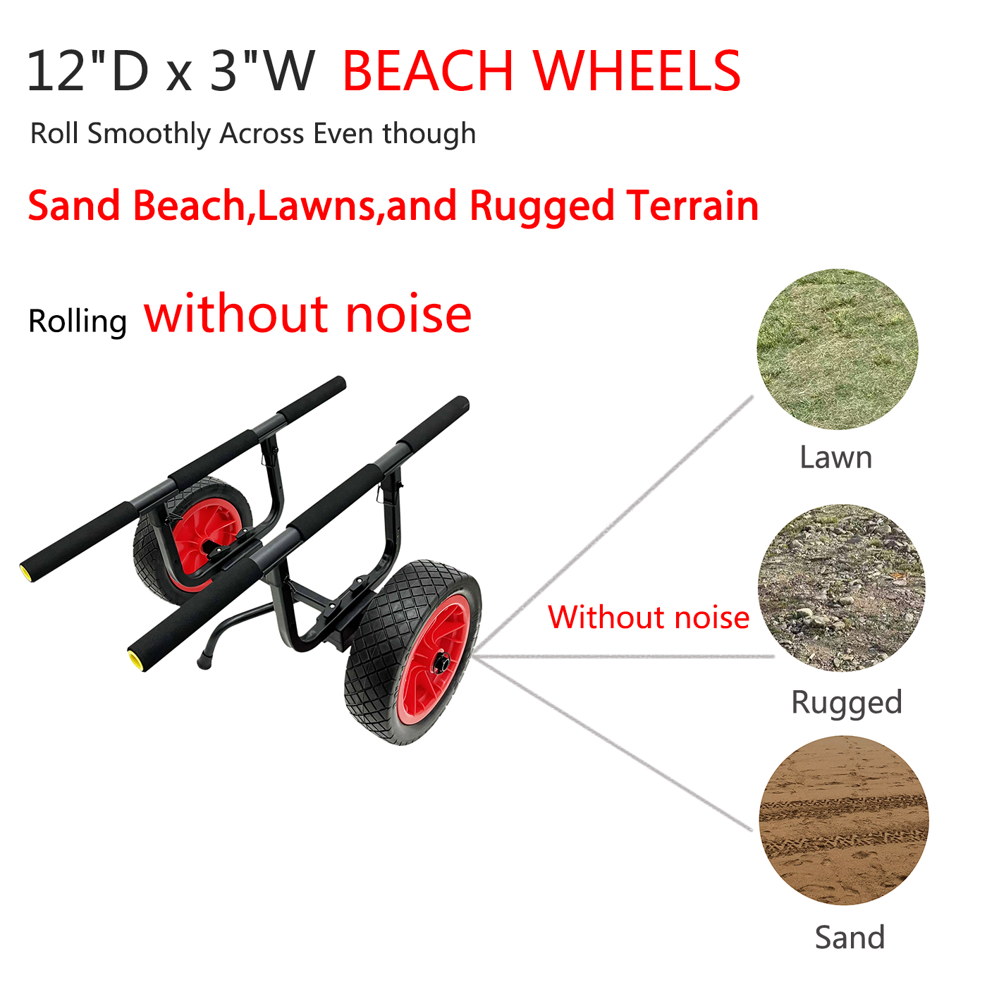 Heavy Duty Aluminium Kayak cart KTD 