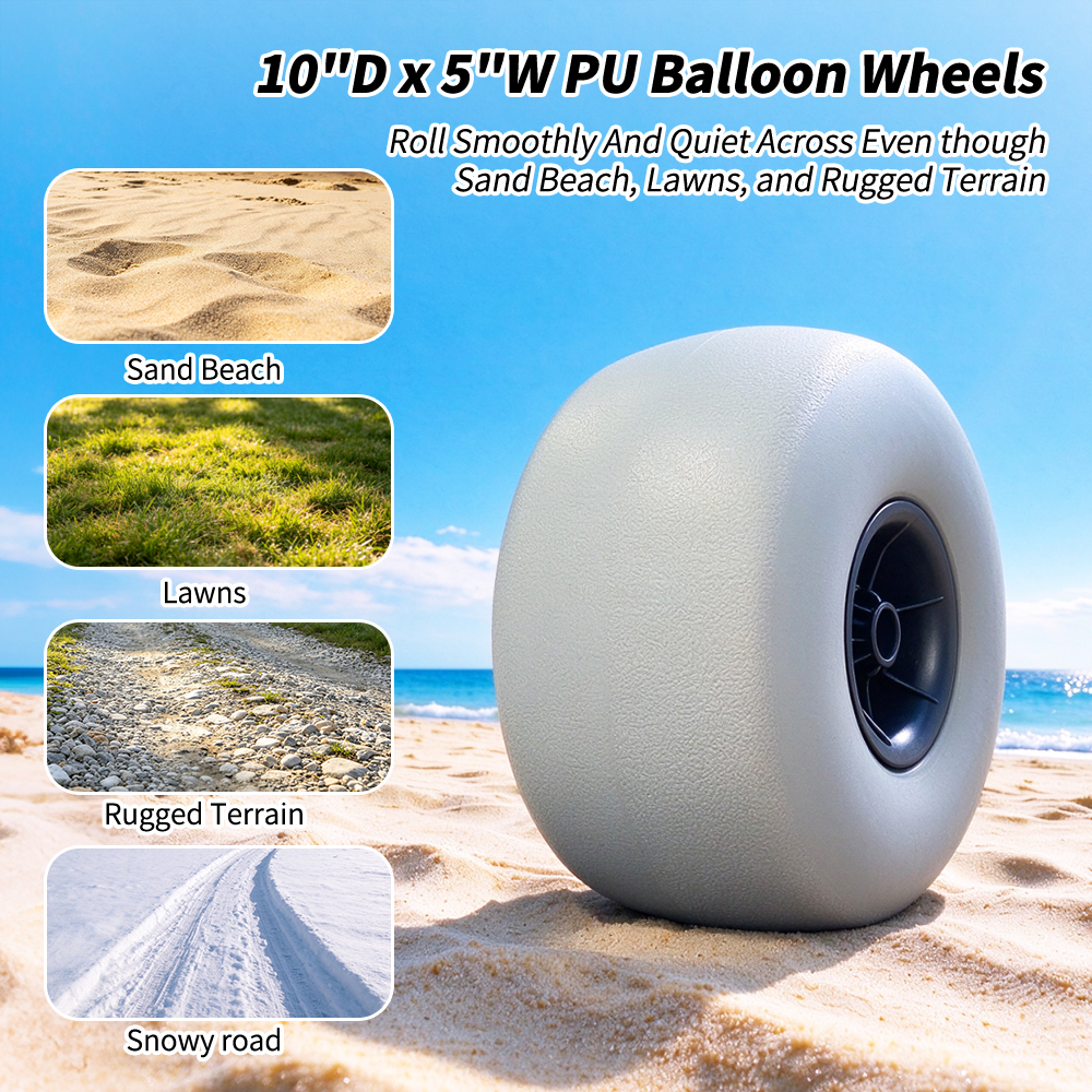 Sandwalker PU balloon wheel 10