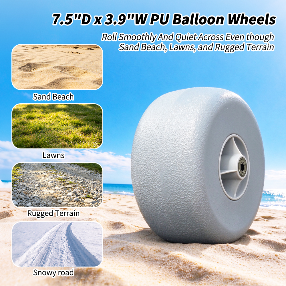 Sandwalker PU balloon wheel 7.5
