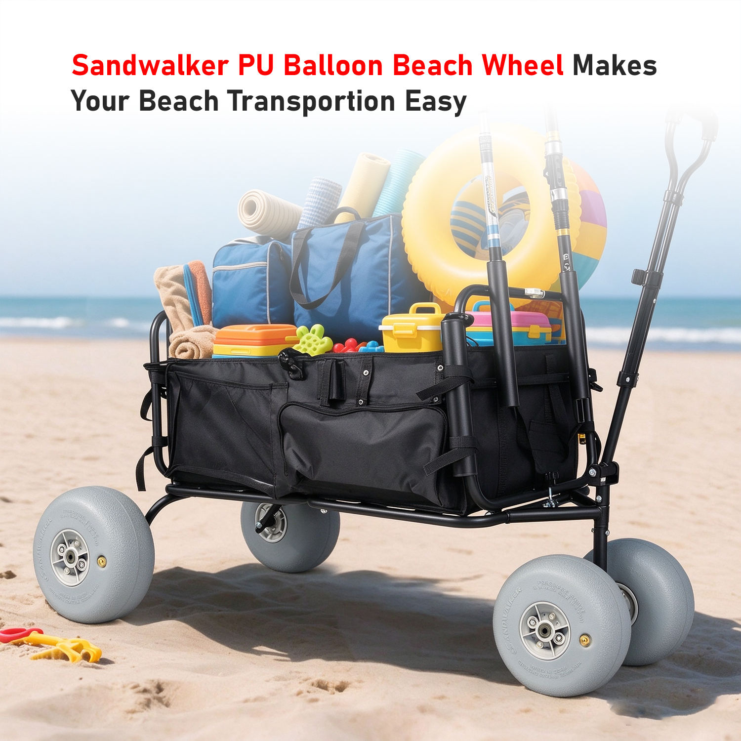 Sandwalker PU balloon wheel 7.5